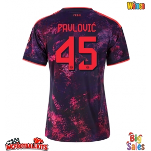Bayern Munich Aleksandar Pavlovic #45 Replica Third Stadium Shirt for Women 2026-27 Short Sleeve
